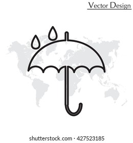 Umbrella line icon