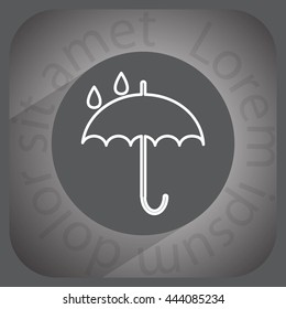 Umbrella line icon
