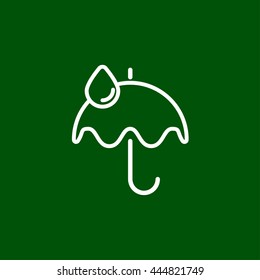 umbrella line icon