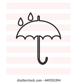 Umbrella line icon