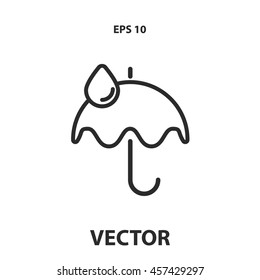 umbrella line icon