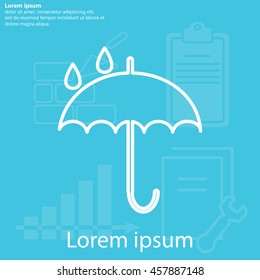 Umbrella line icon