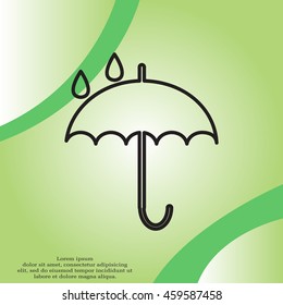 Umbrella line icon