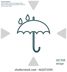 Umbrella line icon