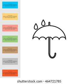 Umbrella line icon