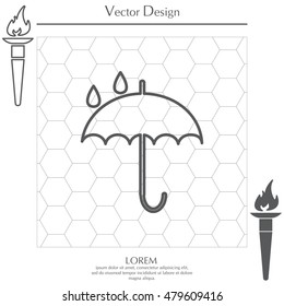 Umbrella line icon