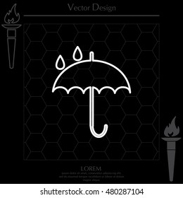 Umbrella line icon