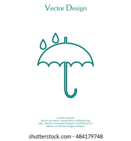 Umbrella line icon
