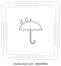Umbrella line icon