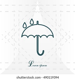 Umbrella line icon