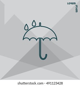 Umbrella line icon