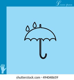 Umbrella line icon