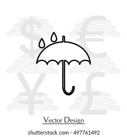 Umbrella line icon