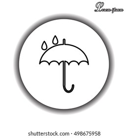 Umbrella line icon