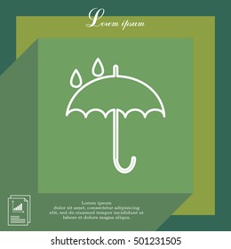 Umbrella line icon
