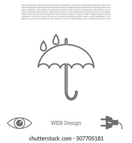 Umbrella line icon