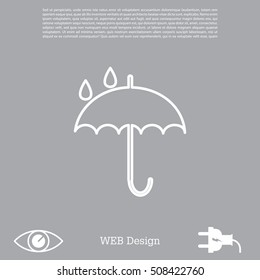 Umbrella line icon