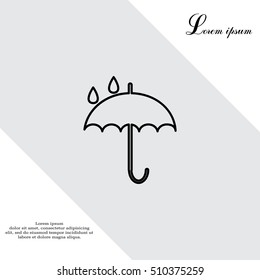 Umbrella line icon