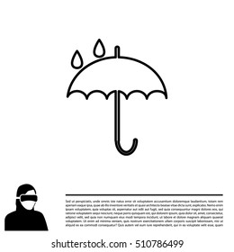 Umbrella line icon