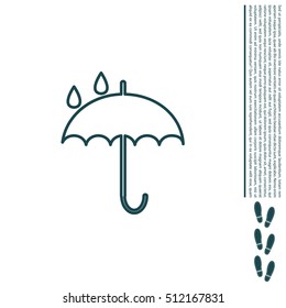 Umbrella line icon