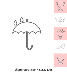 Umbrella line icon