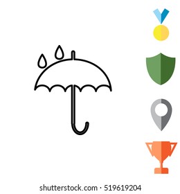 Umbrella line icon