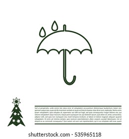 Umbrella line icon