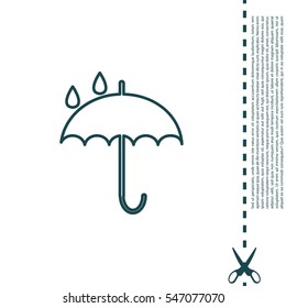 Umbrella line icon