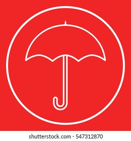 Umbrella line icon