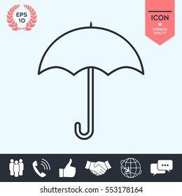 Umbrella line icon