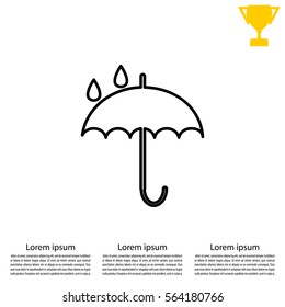 Umbrella line icon