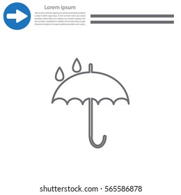 Umbrella line icon
