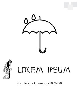 Umbrella line icon