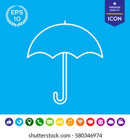Umbrella line icon