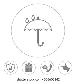 Umbrella line icon