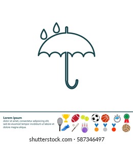 Umbrella line icon