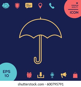 Umbrella line icon