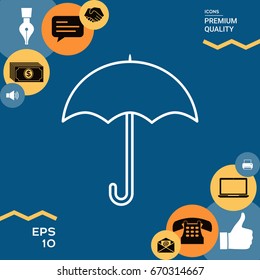 Umbrella line icon