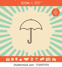 Umbrella line icon