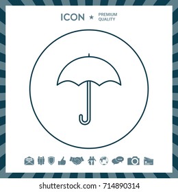 Umbrella line icon