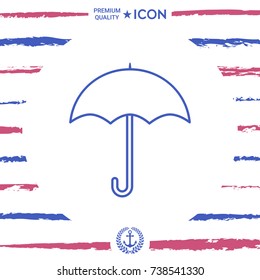 Umbrella line icon