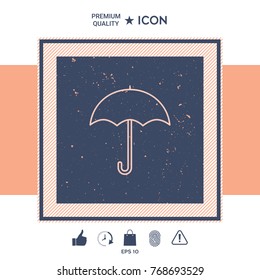 Umbrella line icon