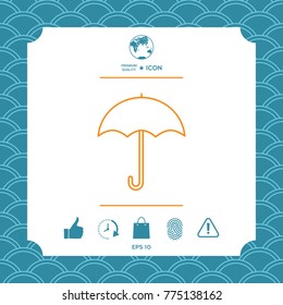 Umbrella line icon