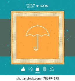 Umbrella line icon