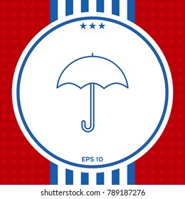 Umbrella line icon