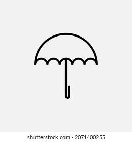 Umbrella line icon design concept 