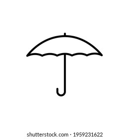 Umbrella line icon. Editable stroke. Design template vector
