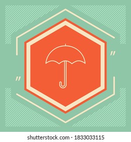 Icono de la línea de paraguas. Elementos gráficos para su diseño