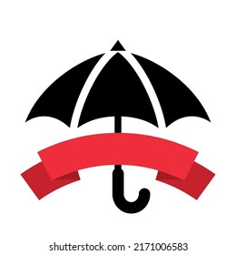Umbrella line icon. Graphic elements for your design