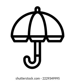 umbrella line icon illustration vector graphic